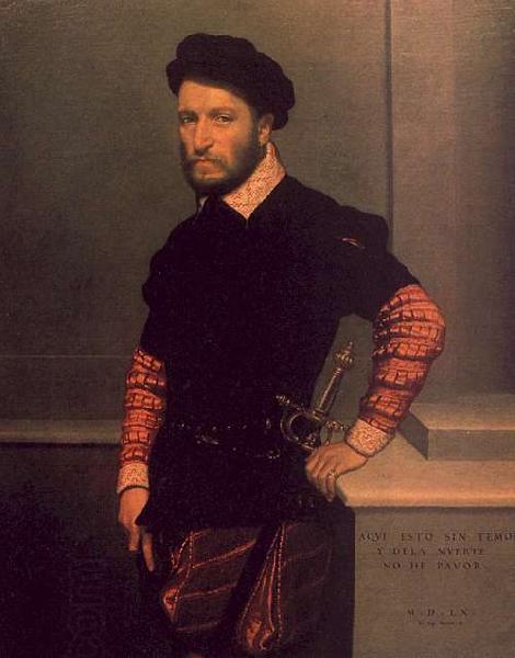 Giovanni Battista Moroni Portrait of the Duke of Albuquerque oil painting picture